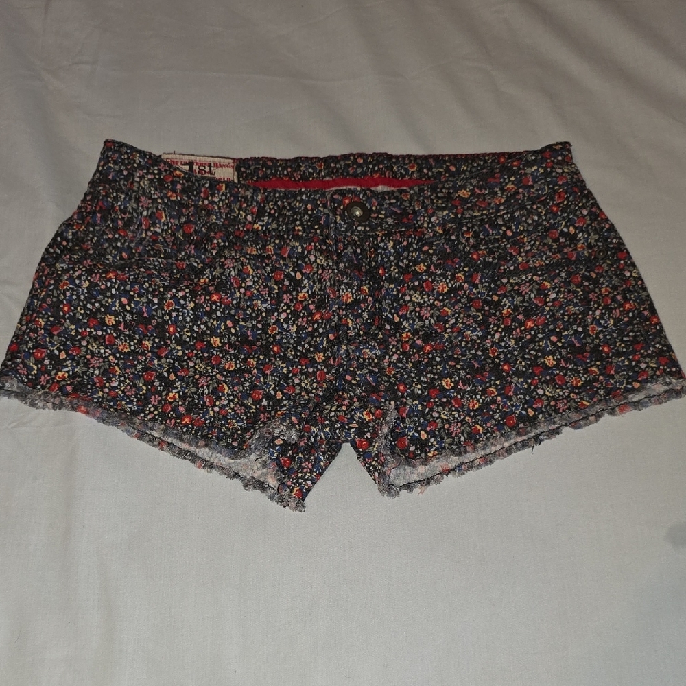 1st Kiss Multicolor Floral Jean Shorts